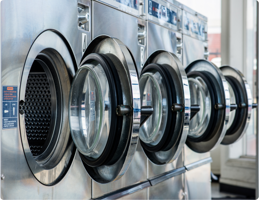 Row of Washing machines