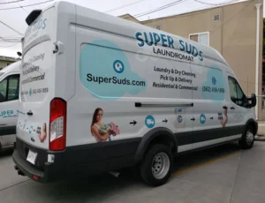 Super Suds Pickup and Delivery Van