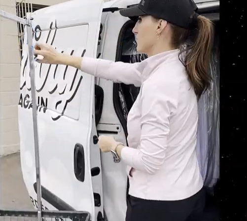 The Laundry Girl, a successful laundry entrepreneur who built her business with pickup and delivery services.